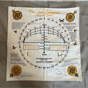 The Sun Compass Direction Finder Scarf Bandanna